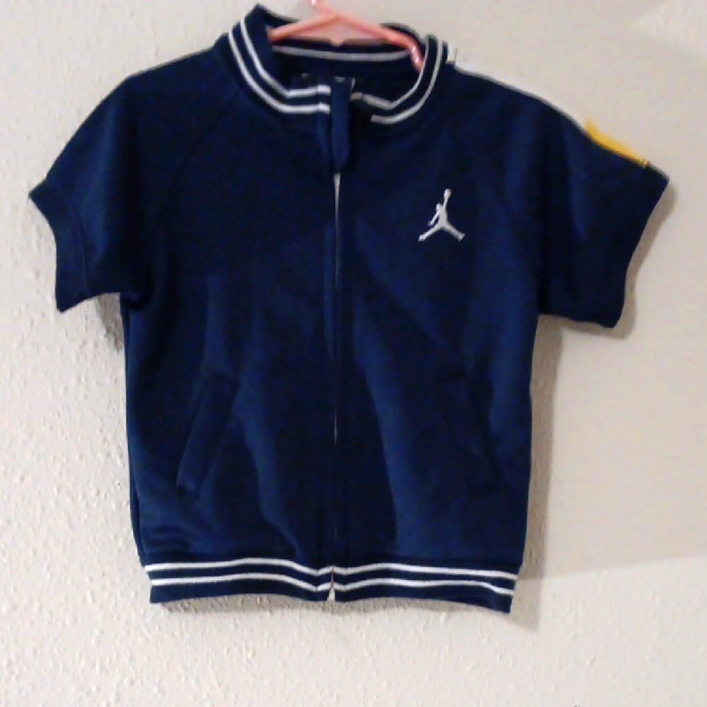 Jordan Navy Blue Short Sleeve Jacket